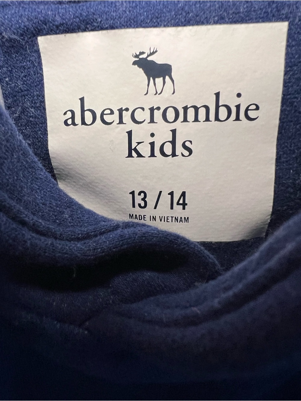 abercrombie kids Navy Pullover Hoodie - Picture 3 of 4